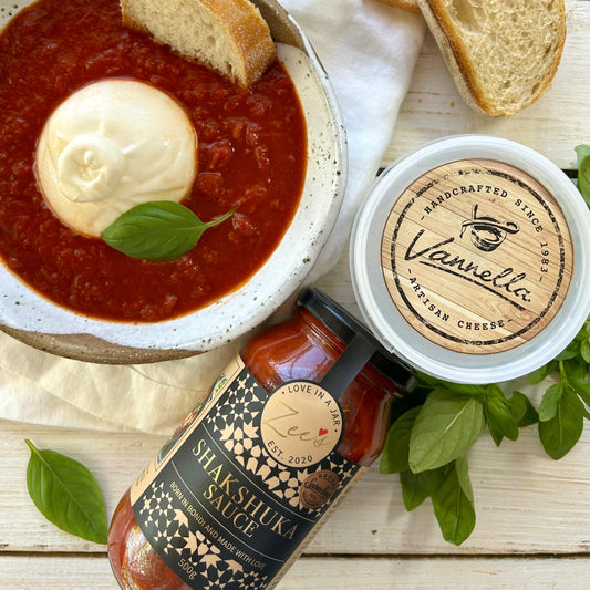 Shakshuka Sauce with Creamy Burrata cheese by Vannella