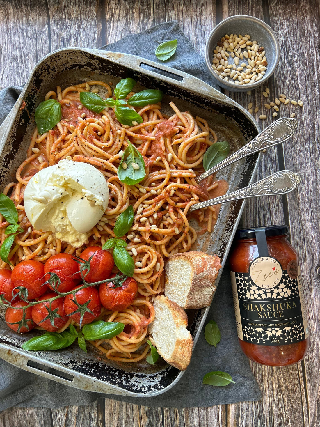 Shakshuka Pasta With Creamy Burrata