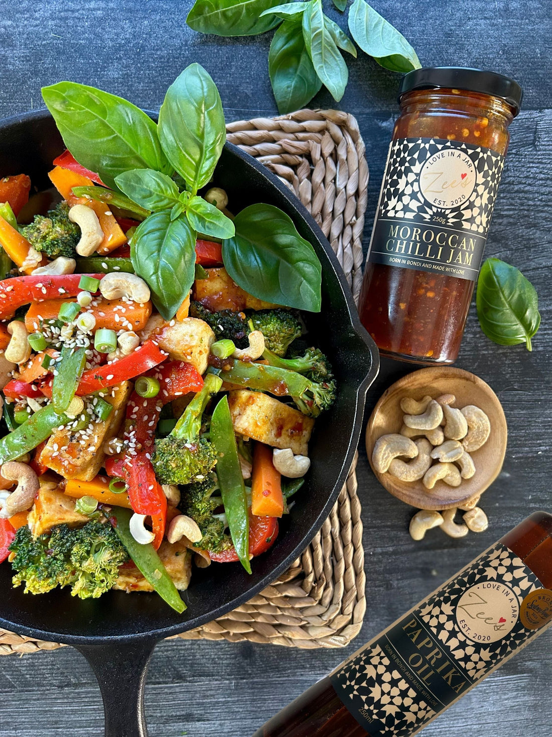 Veggie Thai Basil Chilli Jam Stir-fry