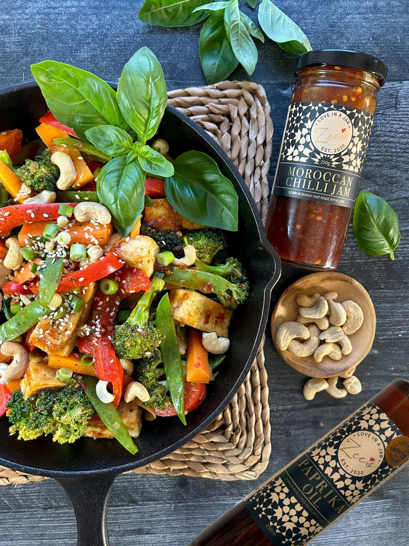 Veggie Thai Basil Chilli Jam Stir-fry